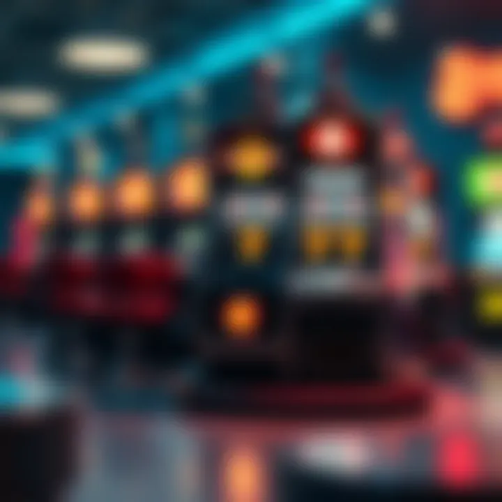 Illustration depicting the mechanics of the Super 8 slot machine and its payout system