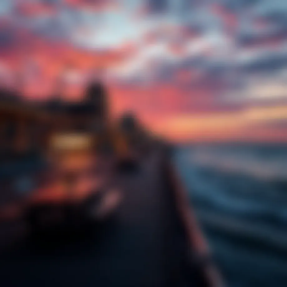 Atlantic City Boardwalk at sunset