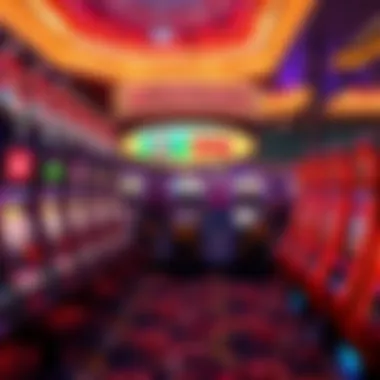 Vibrant slot machine display at Morongo Casino