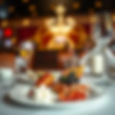 An elegantly presented dish at a Bakersfield casino restaurant