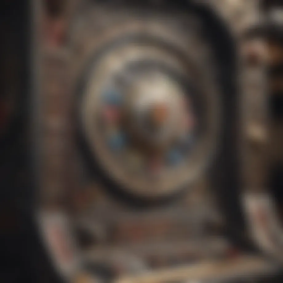 A vintage slot machine highlighting its mechanical intricacies