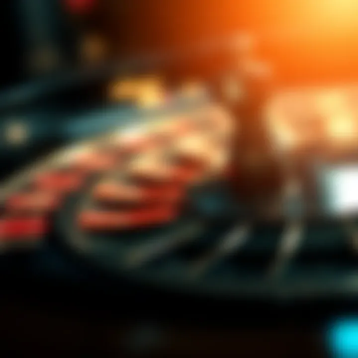 A close-up of betting patterns on a roulette table, illustrating the complexity of gameplay decisions.