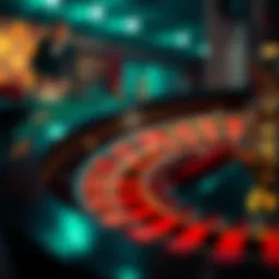 A captivating roulette wheel with a vibrant layout, showcasing the excitement of gameplay.