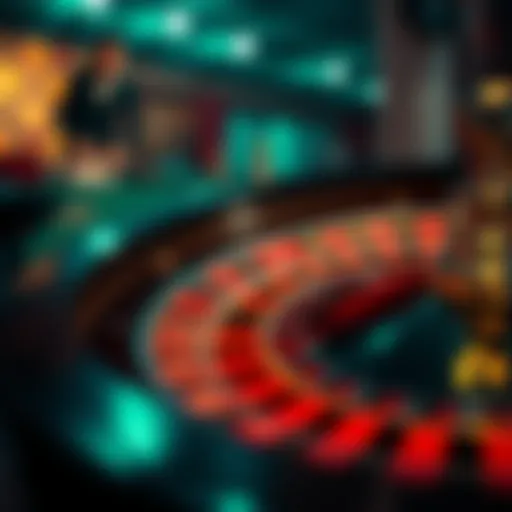 A captivating roulette wheel with a vibrant layout, showcasing the excitement of gameplay.