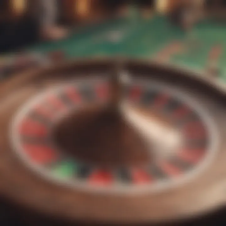 A roulette wheel with a captivating design