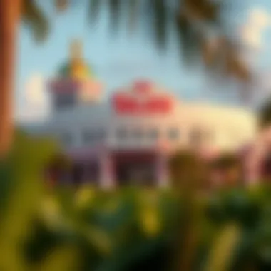 Exterior view of The Isles Casino showcasing its vibrant architecture