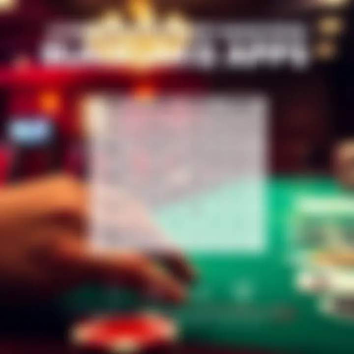 A comparison chart of popular blackjack apps on mobile devices