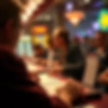 An engaging scene of a player scratching off a lottery ticket