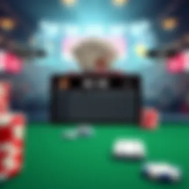 A dynamic infographic showing betting odds and payouts