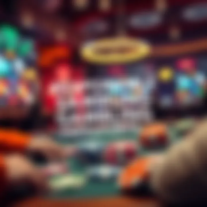 A responsible gambling message with gaming elements