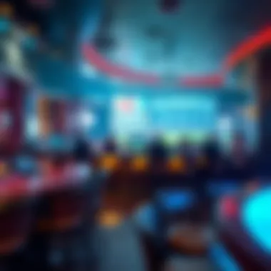 Engaging betting area within the sports bar