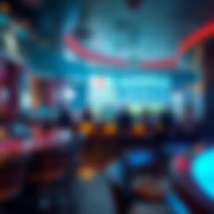 Engaging betting area within the sports bar