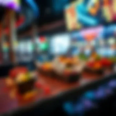 A selection of gourmet dishes served at the bar