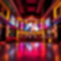 Interior view of Mandalay Bay Sports Bar showcasing vibrant atmosphere