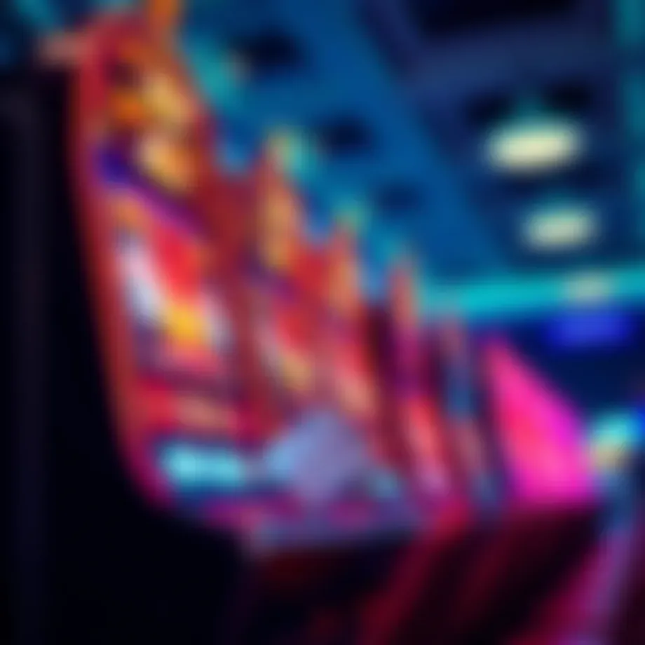 Vibrant casino slot machine display