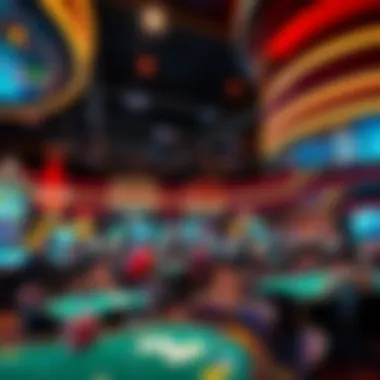 A panoramic view of the tournament venue