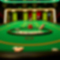 Virtual Blackjack Table Gameplay