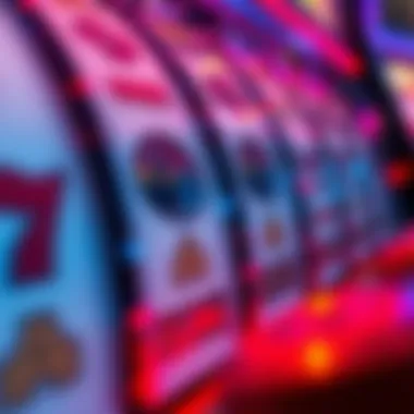 The Thrill of the Spin A close-up of a slot machine's spinning reels in action
