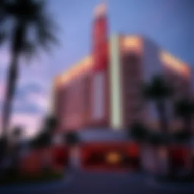 Exterior view of Virgin Hotel highlighting its unique architecture