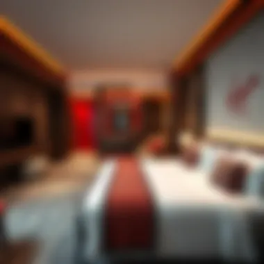 Luxurious suite at Virgin Hotel showcasing modern design