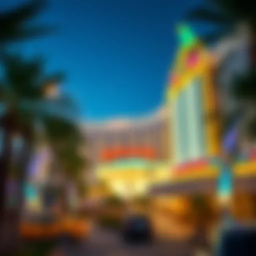 Exterior view of Tropicana Las Vegas showcasing its tropical theme