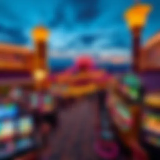 A panoramic view of Wind Creek Sands showcasing its vibrant atmosphere and gaming options