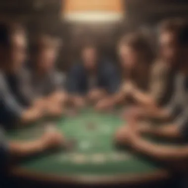 Engaging in Winning Strategies with Fellow Players Group of players discussing strategies for winning