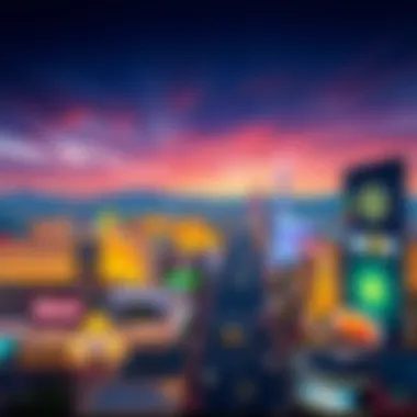 Panoramic view of the Las Vegas Strip highlighting Wynn's impact