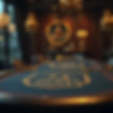 Luxurious cloth poker table with personalized design