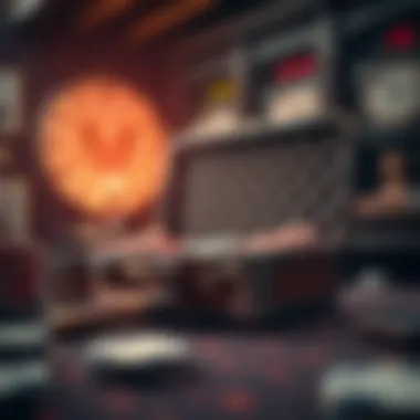 Stylish carrying case for poker set with unique design