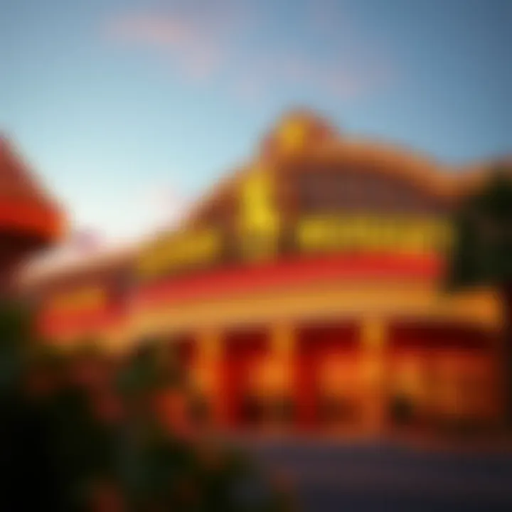 Golden Nugget Casino exterior showcasing its vibrant facade