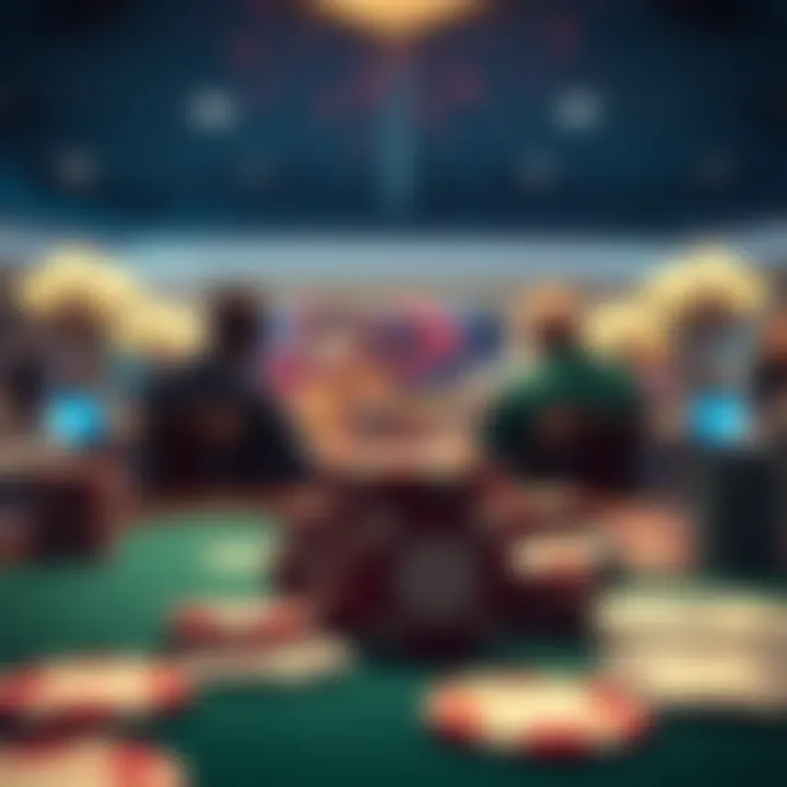 Graphical representation of poker strategies influenced by the app