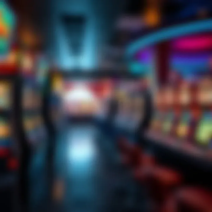 Interior view of Hollywood Slots showcasing gaming machines