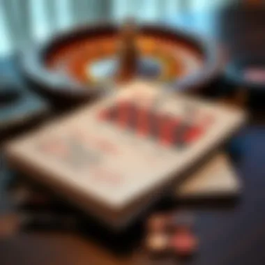 A strategy notebook with roulette layout and notes