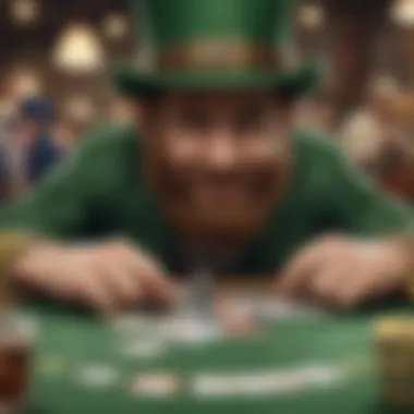 Detailed View of Gameplay Features in Lucky Leprechaun Detailed view of gameplay features in Lucky Leprechaun