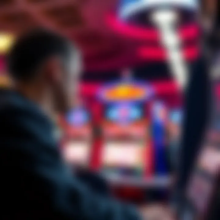 Conceptual illustration of gambling psychology