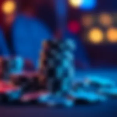 A stack of poker chips representing high stakes