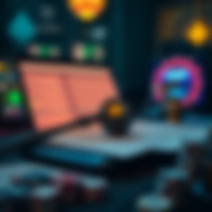 A conceptual image of legal documents and online gaming