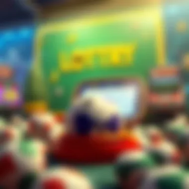 An illustration of online lottery platforms