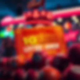 A vibrant digital lottery ticket graphic