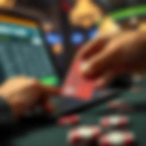 Debit card transaction in online gaming
