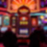 A vibrant slot machine display showcasing various casino bonuses