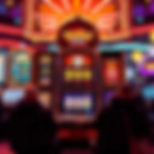 A vibrant slot machine display showcasing various casino bonuses