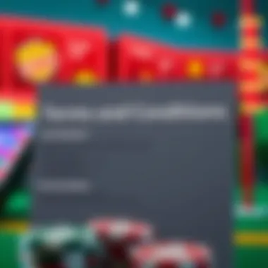 Infographic illustrating terms and conditions of no deposit offers