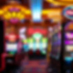 Vibrant slot machine display in a Reno casino