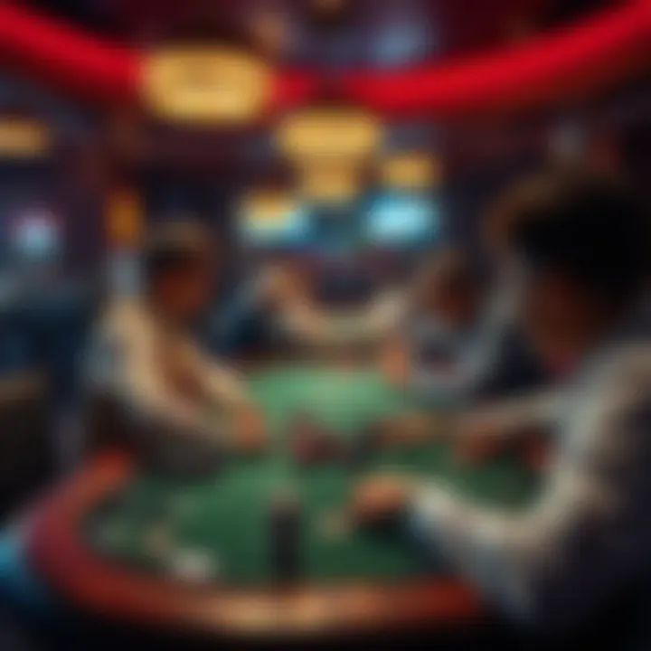 Strategic gameplay in action at poker tables