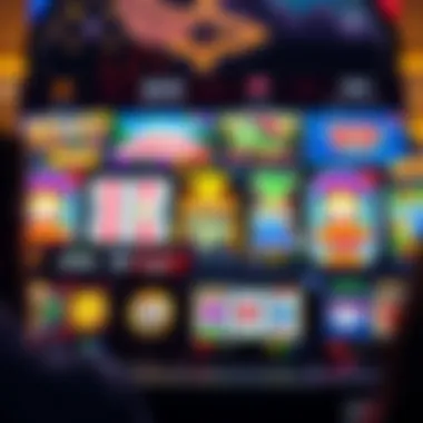 An online casino interface showcasing a variety of slot games