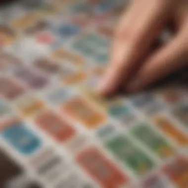 A conceptual illustration representing the psychology of choosing scratch-off tickets.