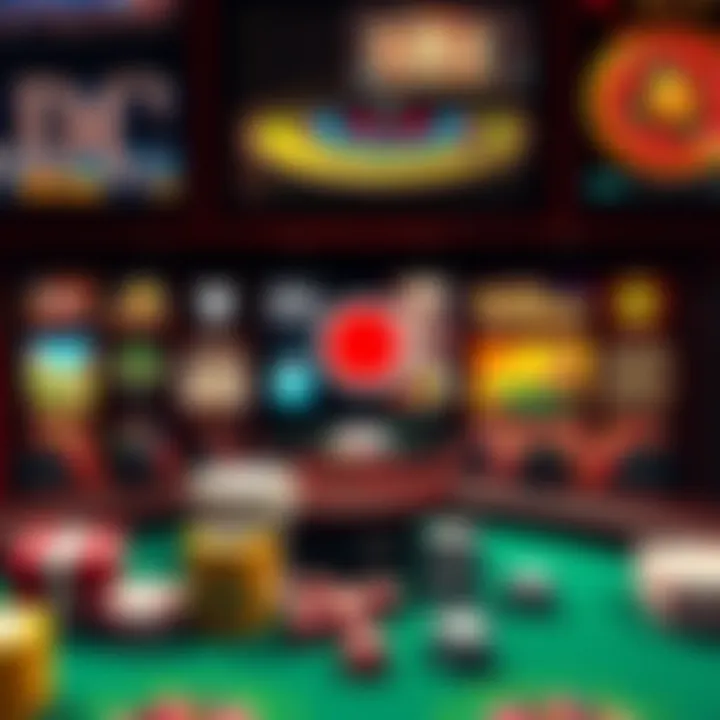 Showcase of various games available on Red Dog Online Casino