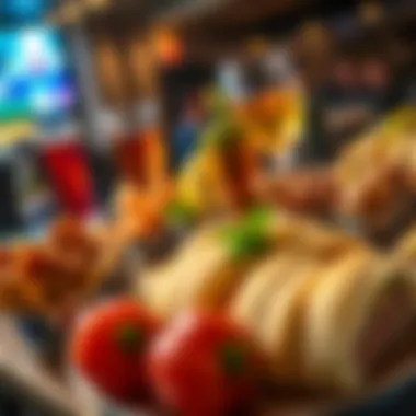 Tempting food platter available during happy hour